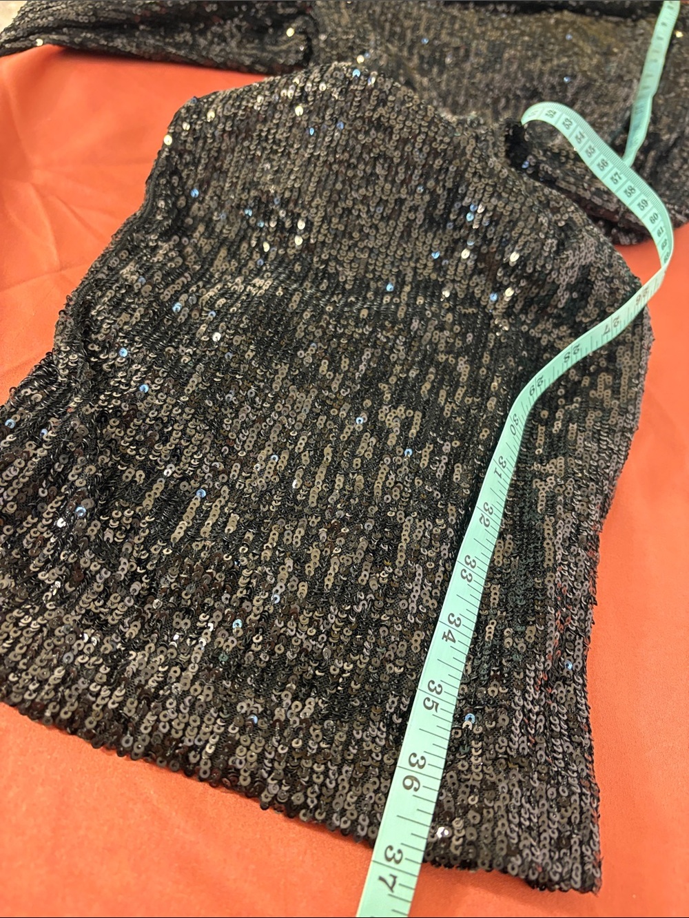 Cable & Gauge - Black Sequin Stretch Pants - Women's Evening Trousers Party Fab - Picture 11 of 14